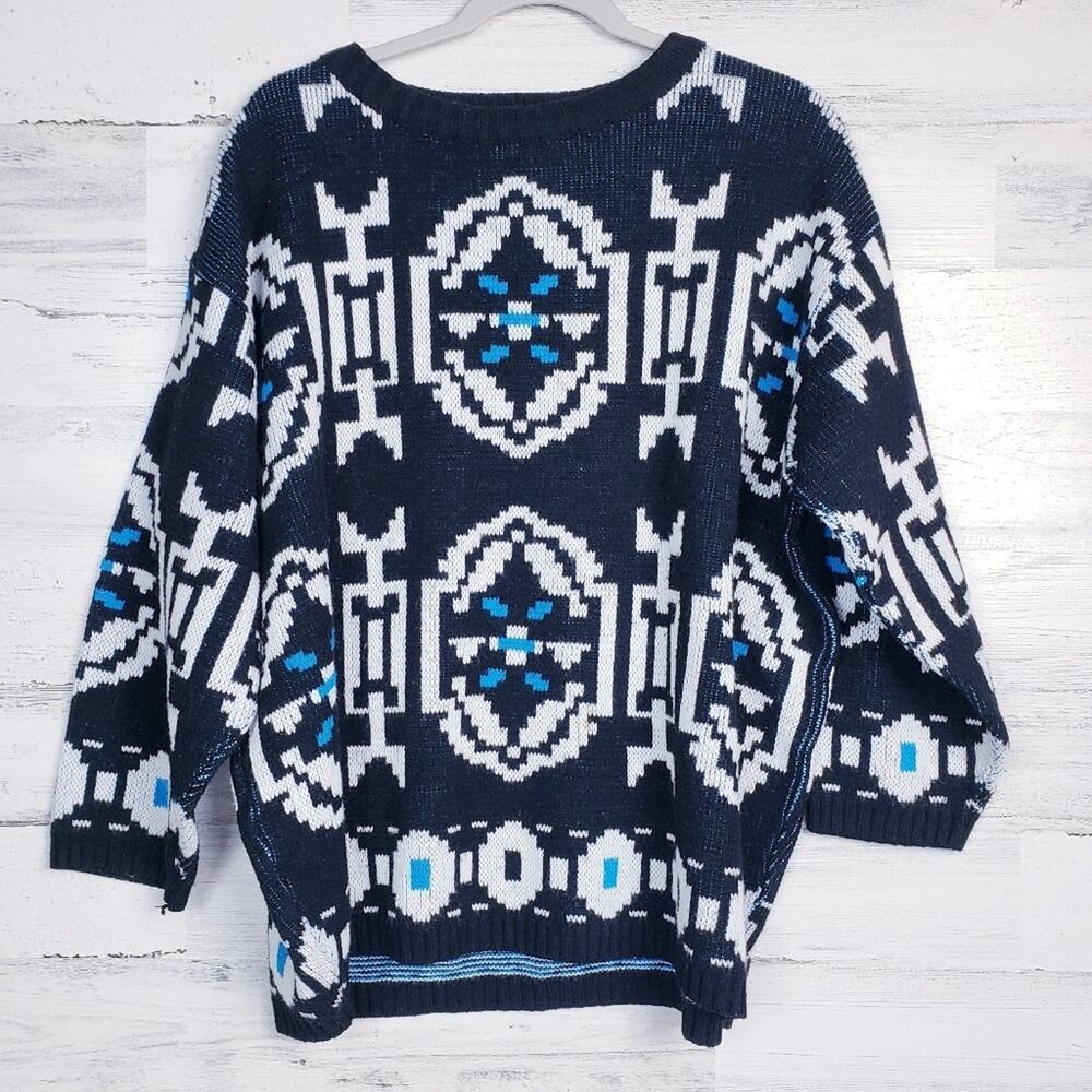Vintage Express Men's Graphic Oversized Sweater Size Medium